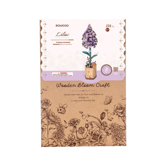 Robotime Rowood Lilac Wooden Bloom Craft Set