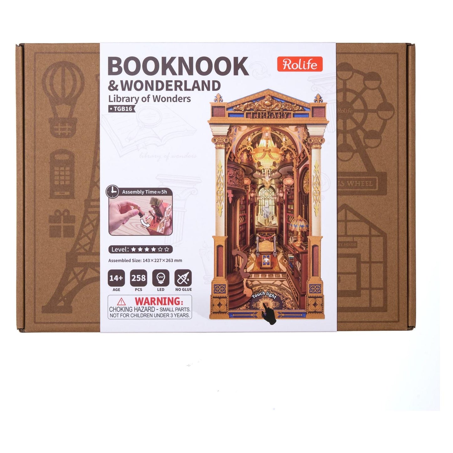 Robotime Library Of Wonders Wonderland Book Nook Building Set