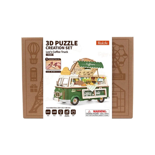 Robotime Rolife Leo's Coffee Truck Creation Building Set