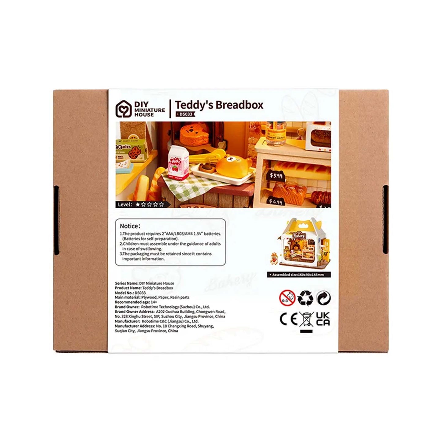 Rolife Miniature House Teddy's Breadbox Building Set