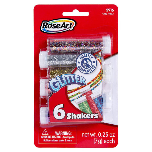 Rose Art Glitter Shaker 6 Count Set