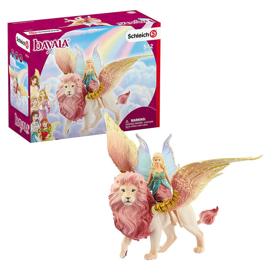 Schleich Bayala Fairy In Flight On Winged Lion Animal Figure 70714