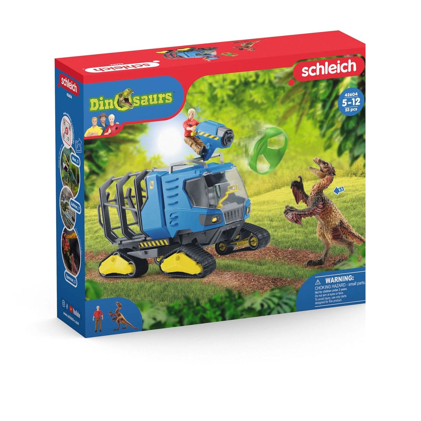 Schleich Dinosaurs Track Vehicle Play Set