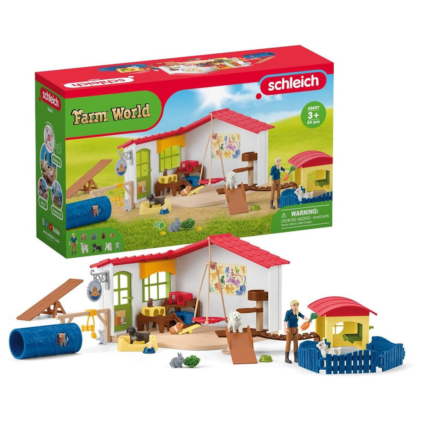 Schleich Farm World Pet Hotel Play Set