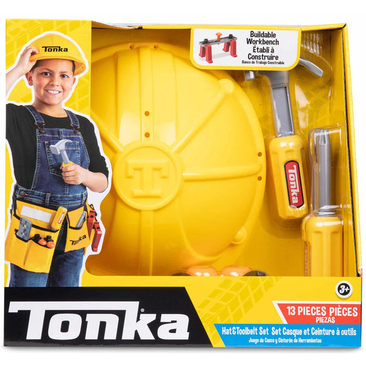 Schylling Tonka Tool Belt And Hard Hat Set