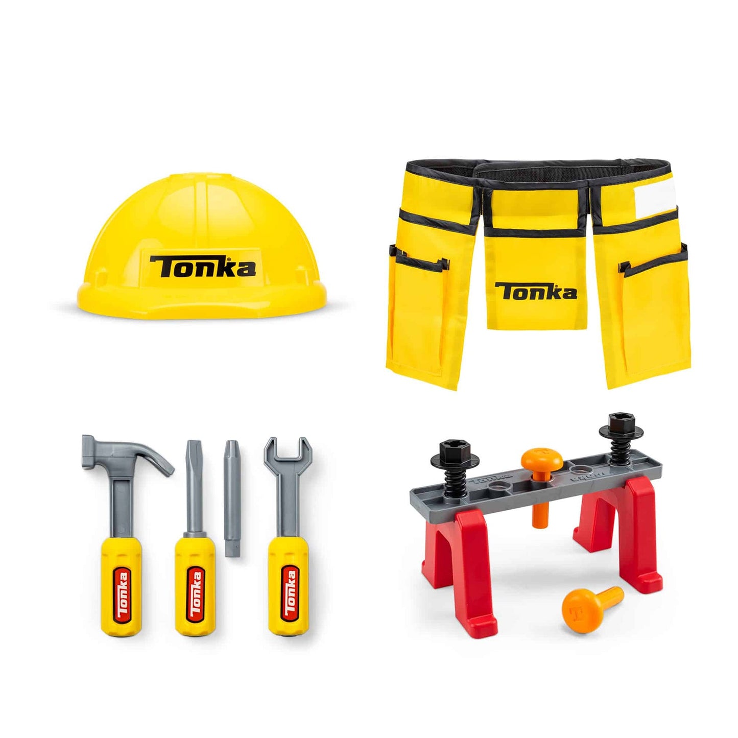 Schylling Tonka Tool Belt And Hard Hat Set