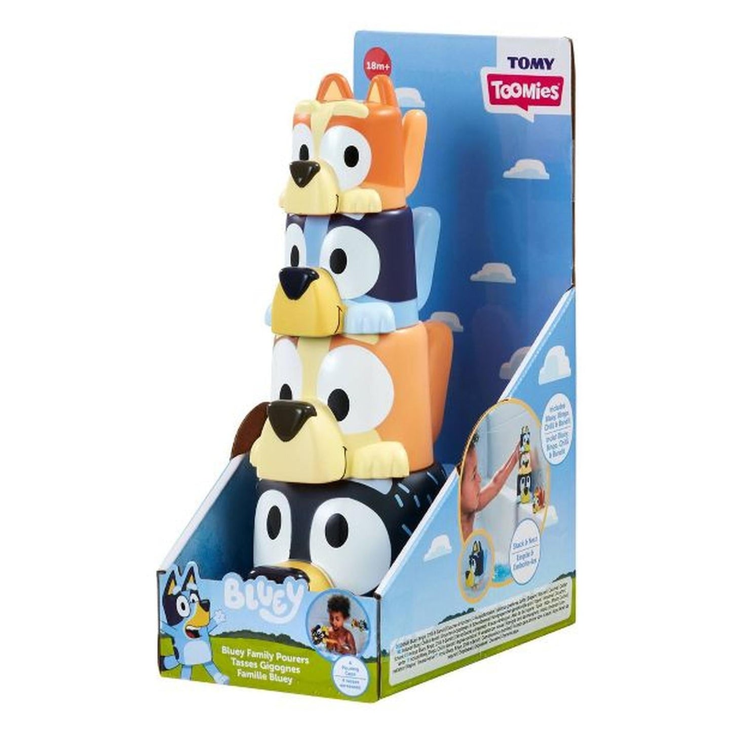 TOMY Toomies Bluey Family Pourers Playset