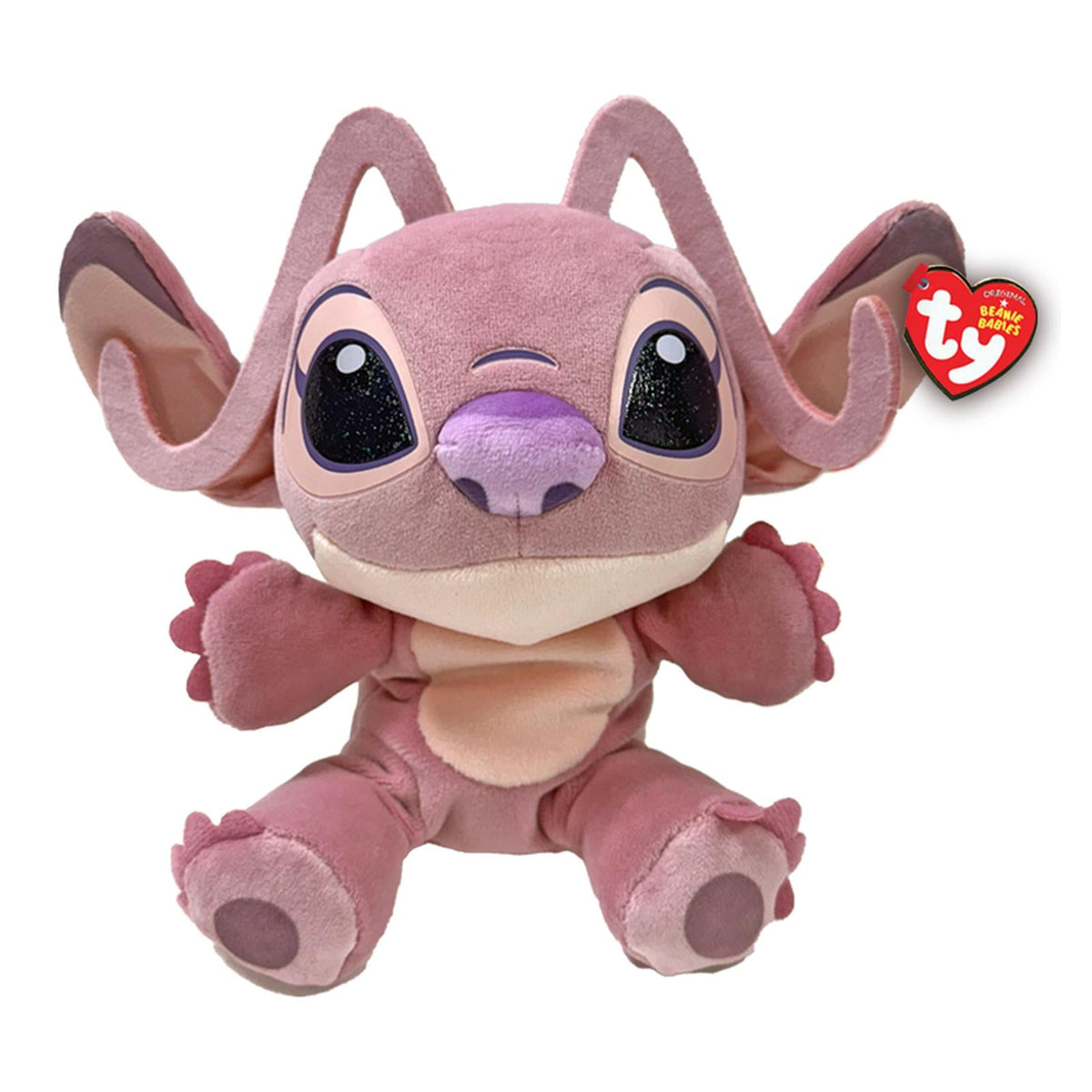 TY Beanie Babies Stitch Angel Pink Alien 7 Inch Plush