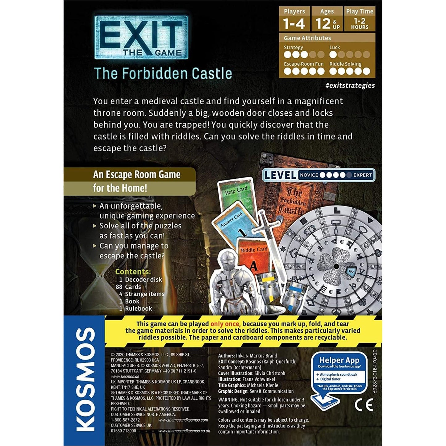 Thames And Kosmos Exit The Game The Forbidden Castle