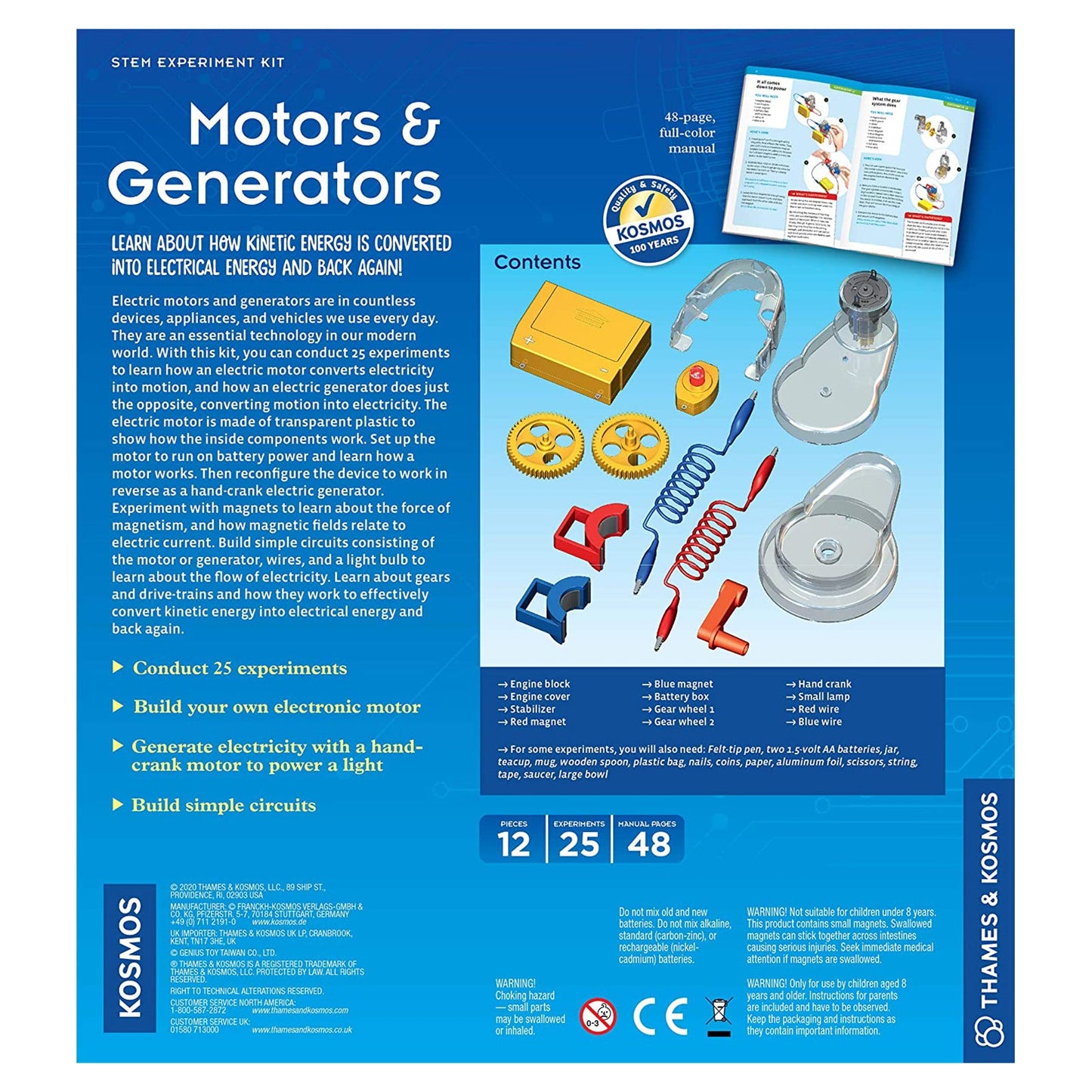 Thames And Kosmos STEM Motors And Generators Set