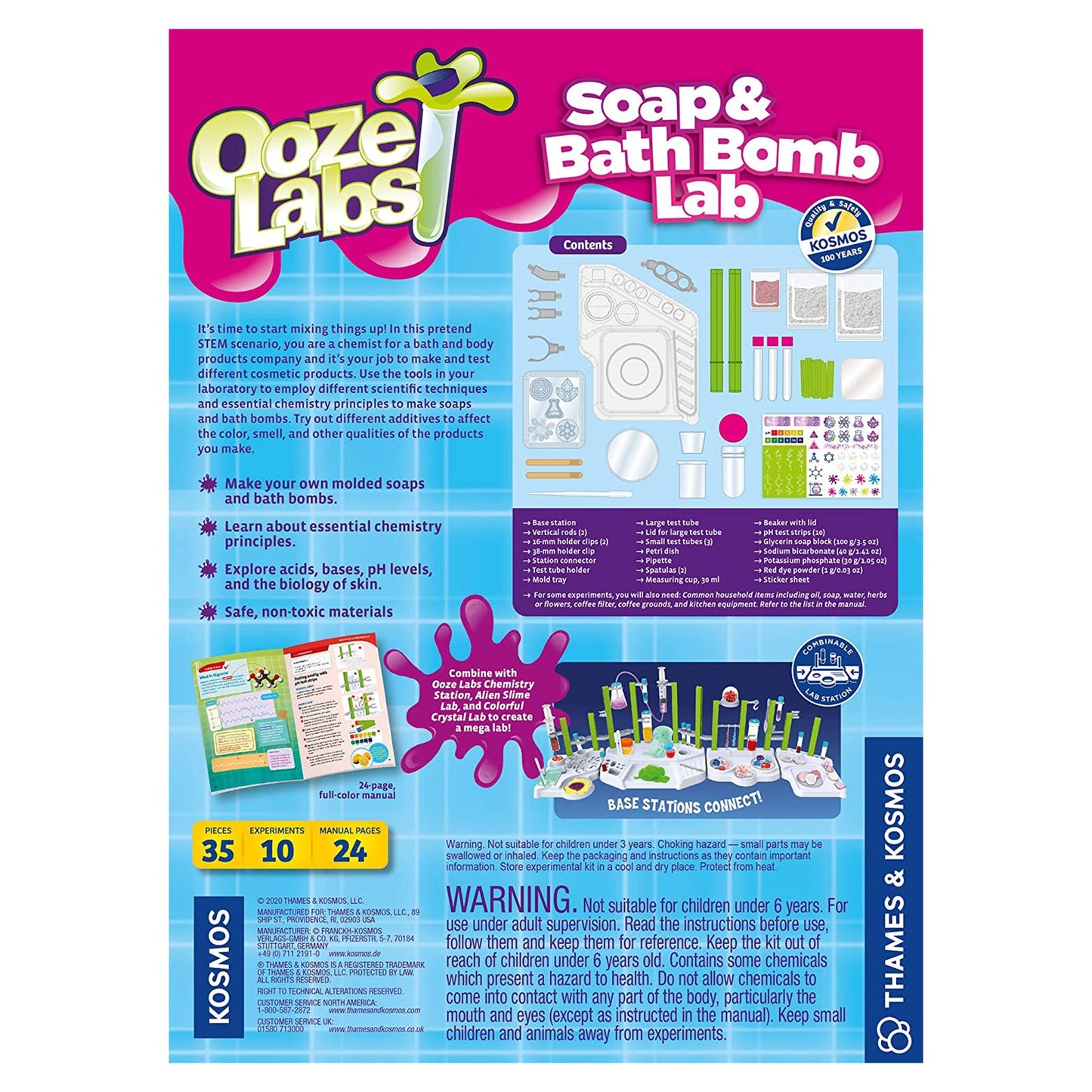 Thames And Kosmos STEM Ooze Labs Soap Bath Bomb Set