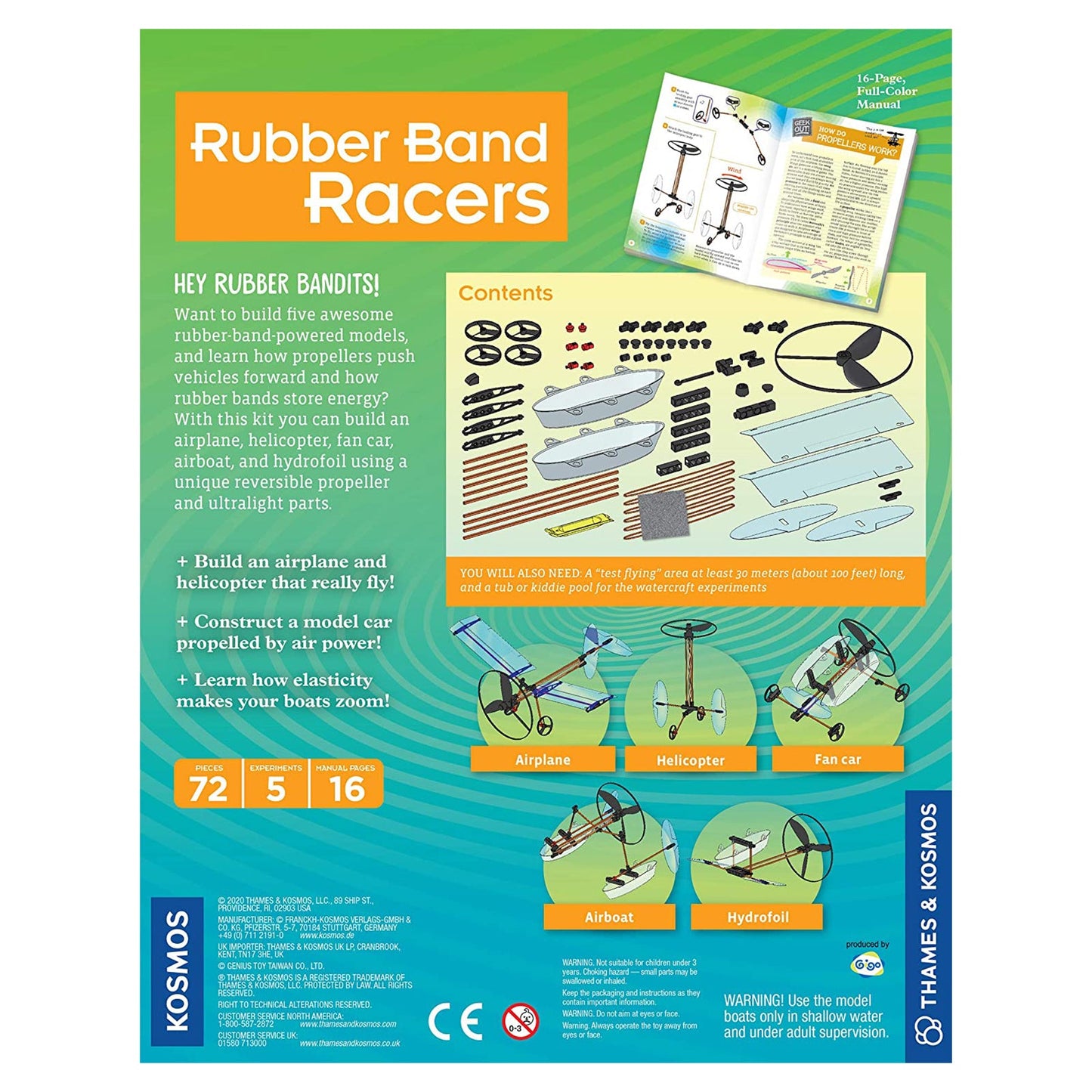 Thames And Kosmos STEM Rubber Band Racers Set