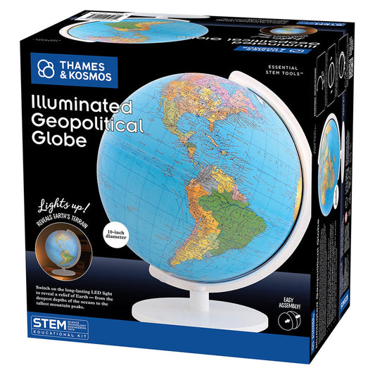 Thames And Kosmos Illuminated Geopolitical Globe