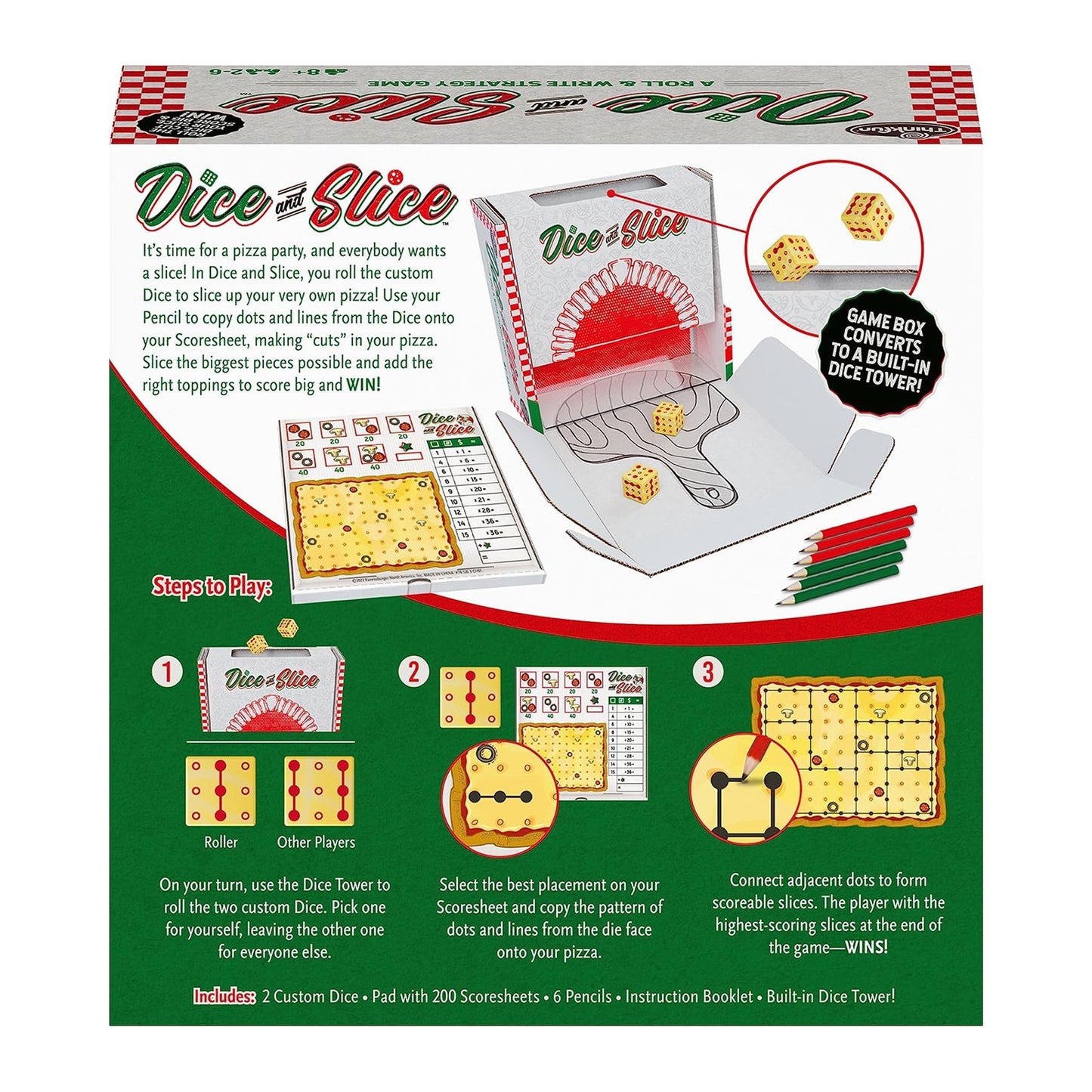 Thinkfun Dice And Slice Roll And Write Strategy Game