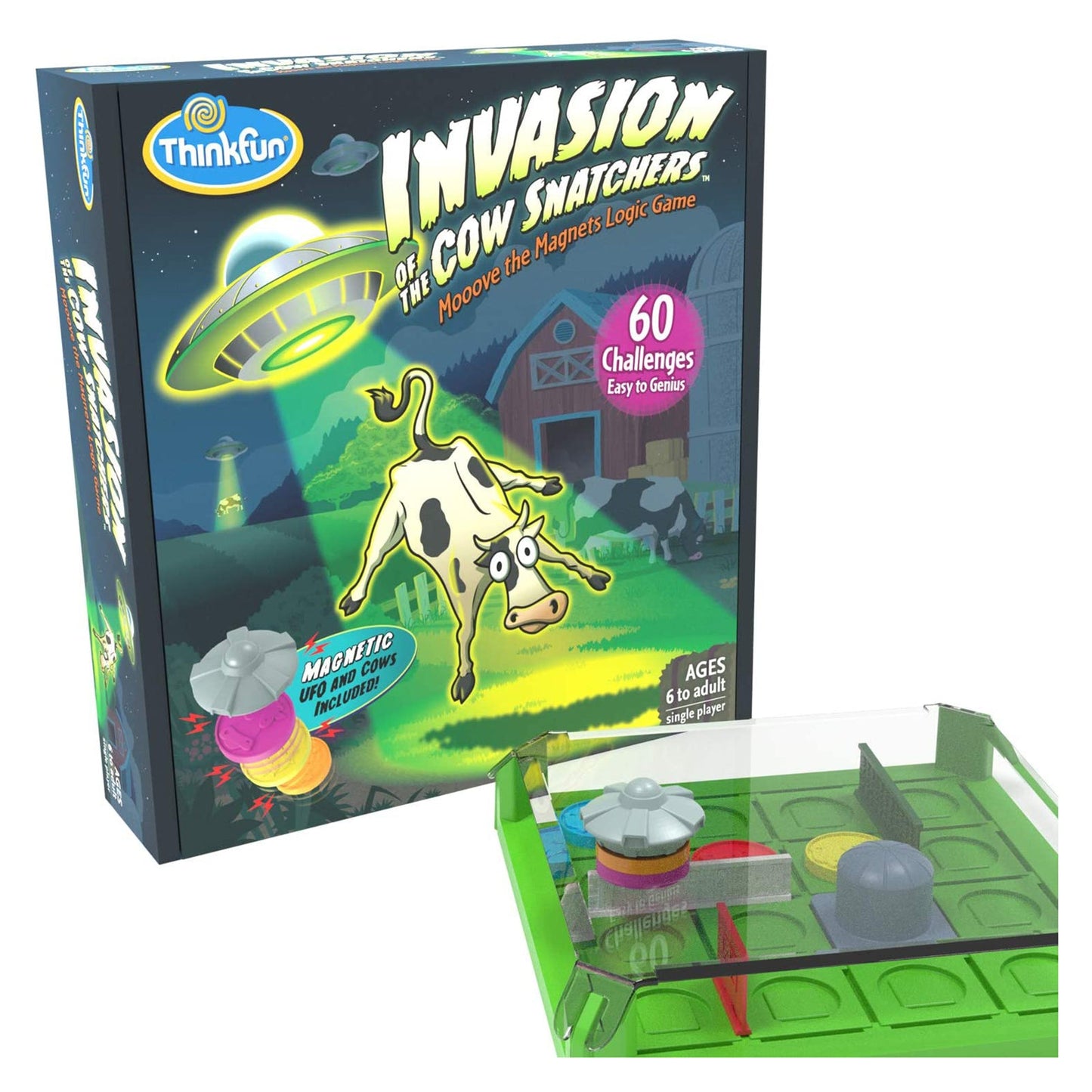 Thinkfun Invasion Of The Cow Snatchers Logic Game