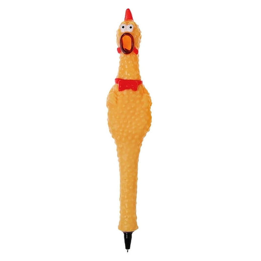 Toy Network Rubber Chicken Squeeze Pen