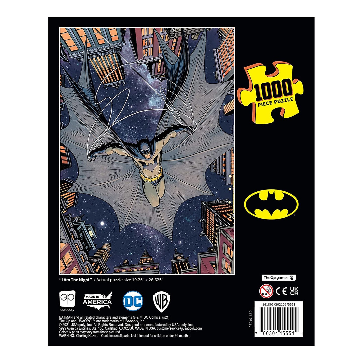 USAopoly Batman I Am The Night 1000 Piece Puzzle