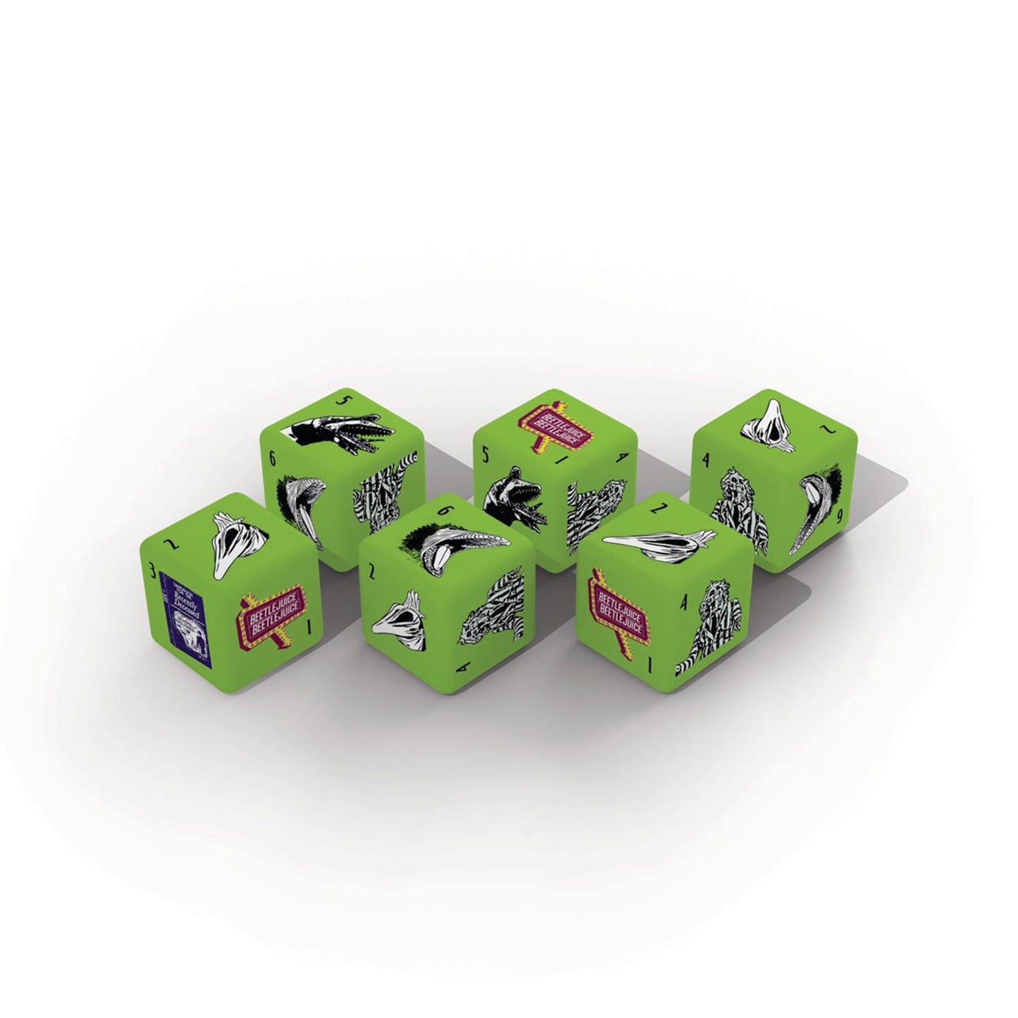 USAopoly Beetlejuice 6 Piece Dice Set