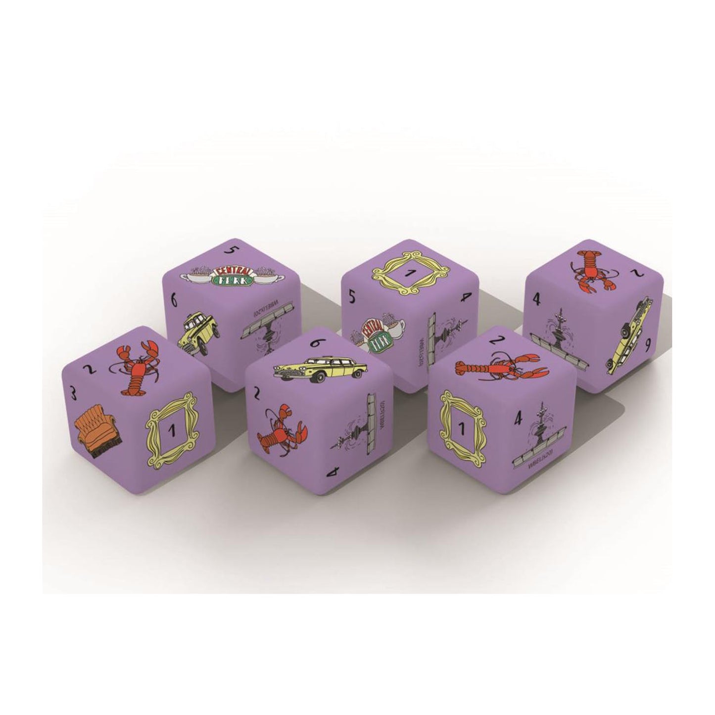 USAopoly Friends TV Series 6 Piece Dice Set