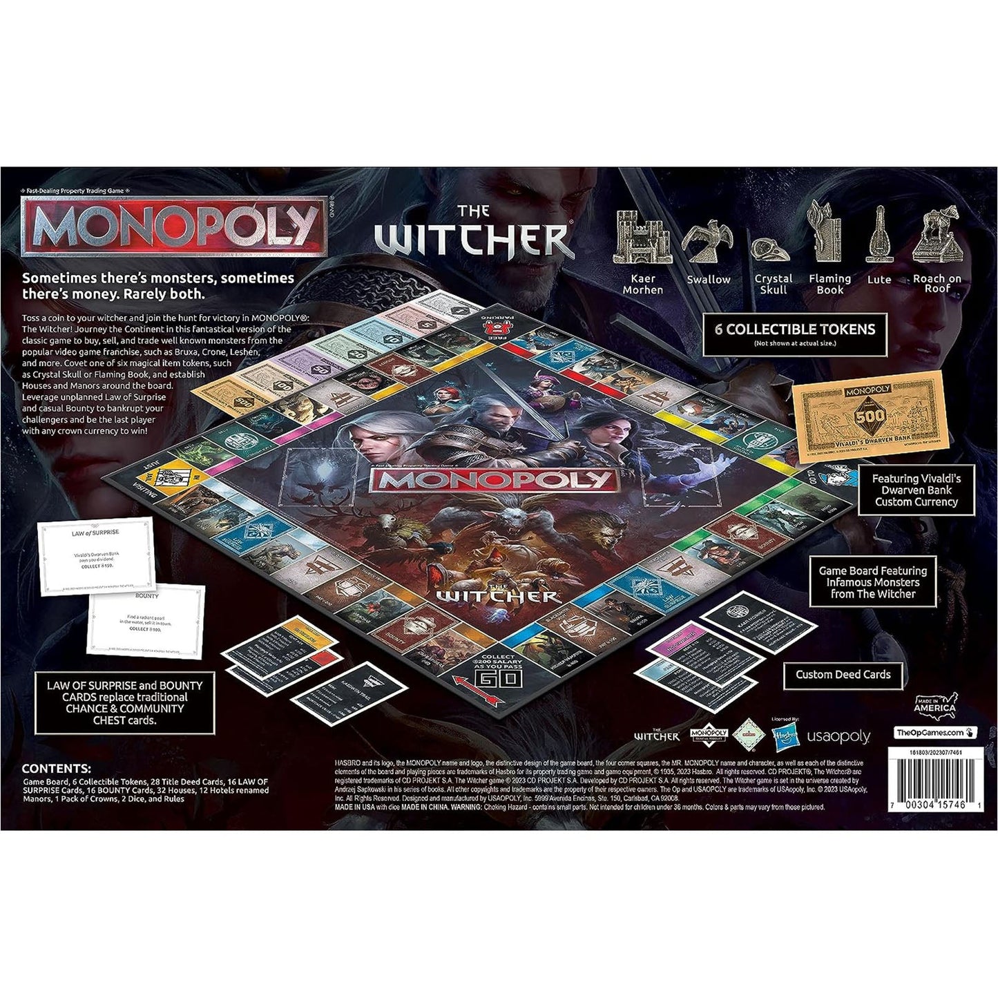 USAopoly The Witcher Monopoly Board Game