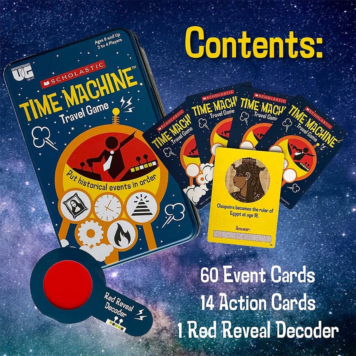 University Games Scholastic Time Machine Travel Game