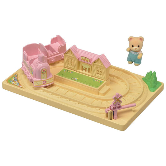 Calico Critters Baby Choo Choo Train With Jason Accessory Set