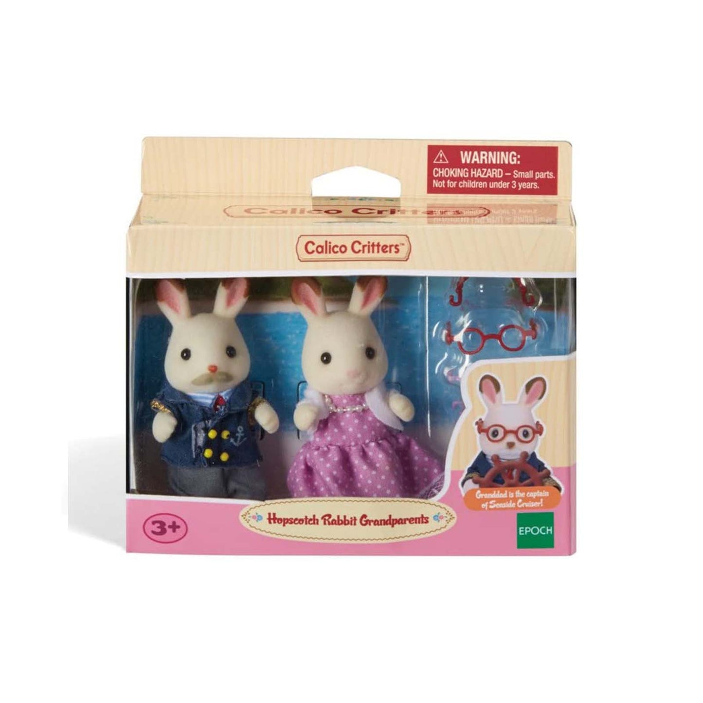 Calico Critters Hopscotch Rabbit Grandparents Figure Set