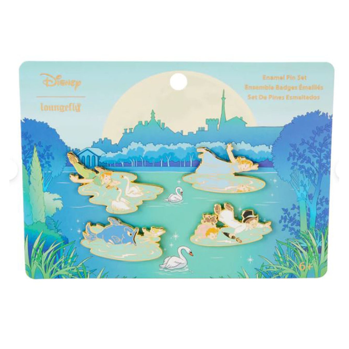 Loungefly Disney Peter Pan You Can Fly 4 Piece Pin Set