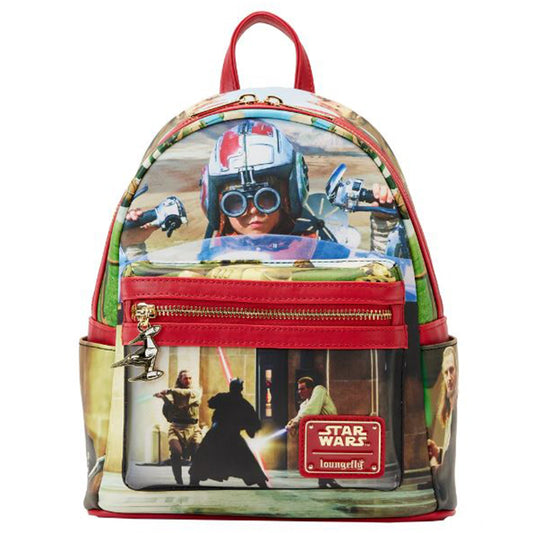 Loungefly Star Wars Scenes Phantom Menace Mini Backpack