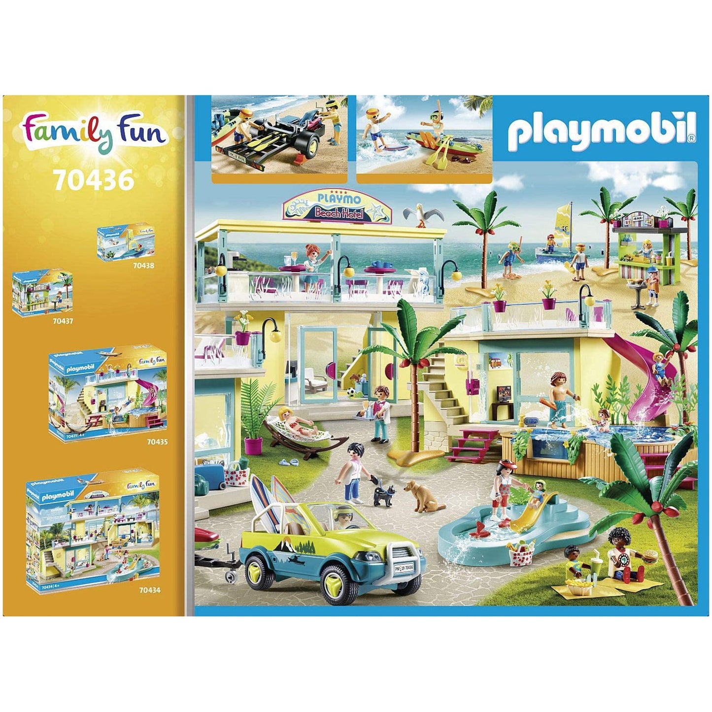 Playmobil Family Fun Beach Car With Canoe 70436