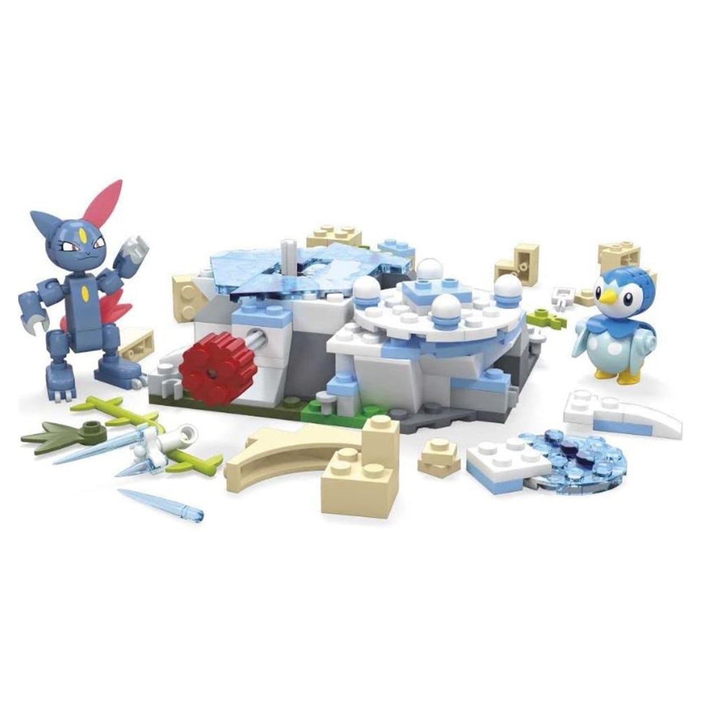 MEGA Pokemon Piplup And Sneasel's Snow Day Building Set