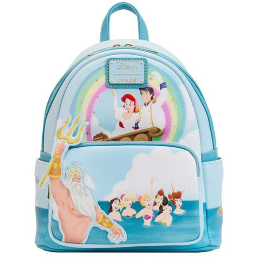 Loungefly Disney Little Mermaid Tritons Gift Mini Backpack