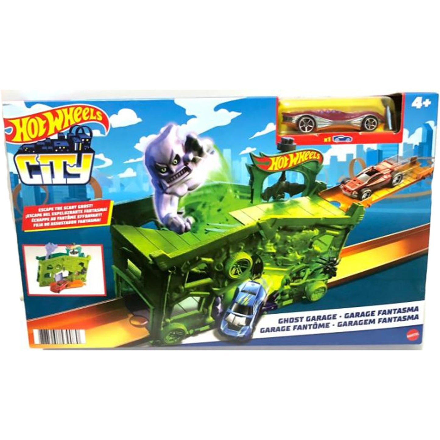 Mattel Hot Wheels City Ghost Garage Fold-Out Play Set