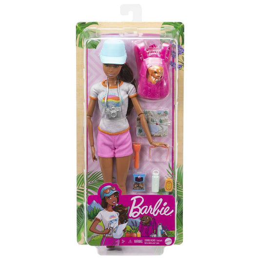 Mattel Barbie You Can Be Anything Brunette Adventure With Puppy Doll Set