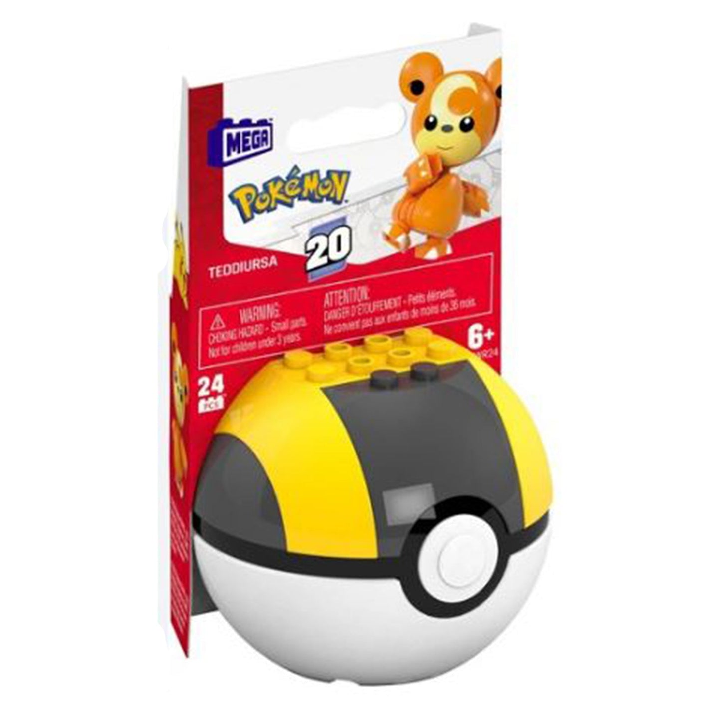 MEGA Pokemon Teddiursa With Ultra Ball Building Set