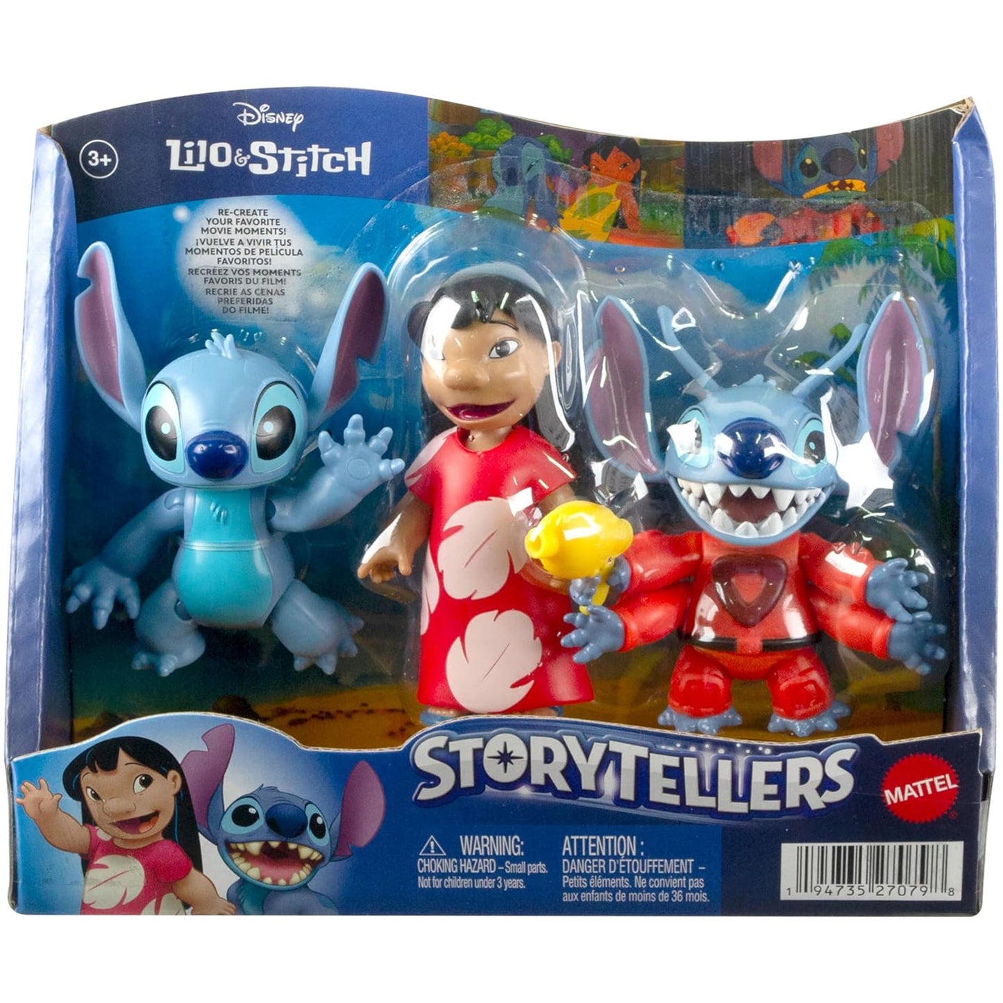 Mattel Disney Storytellers Lilo And Stitch Finding Ohana Figure Set