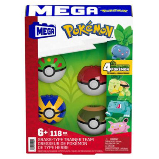 MEGA Pokemon Grass-Type Trainer Team Building Set