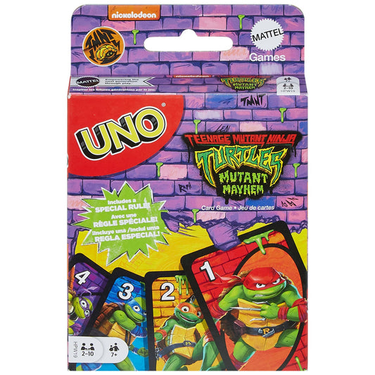 Mattel Teenage Mutant Ninja Turtles Mutant Mayhem Uno Card Game