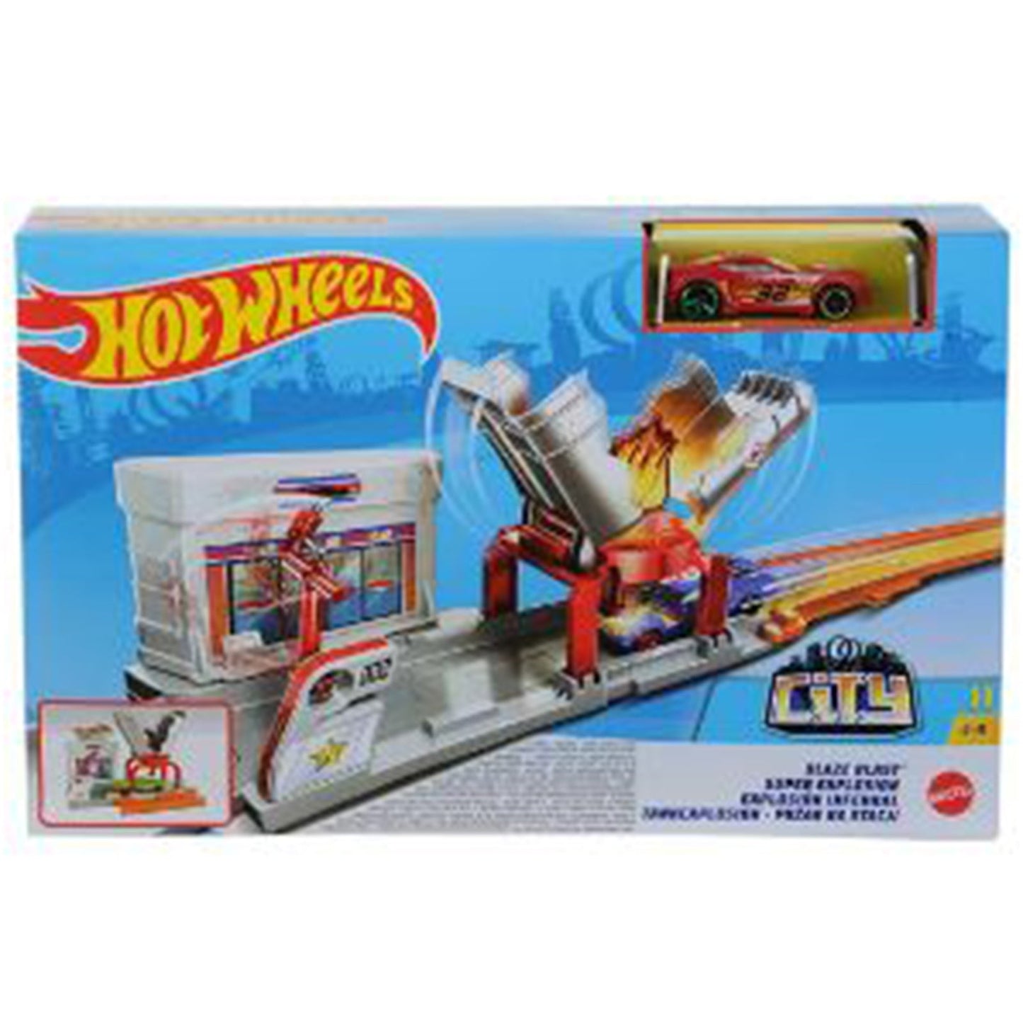 Mattel Hot Wheels City Blaze Blast Fold-Out Play Set