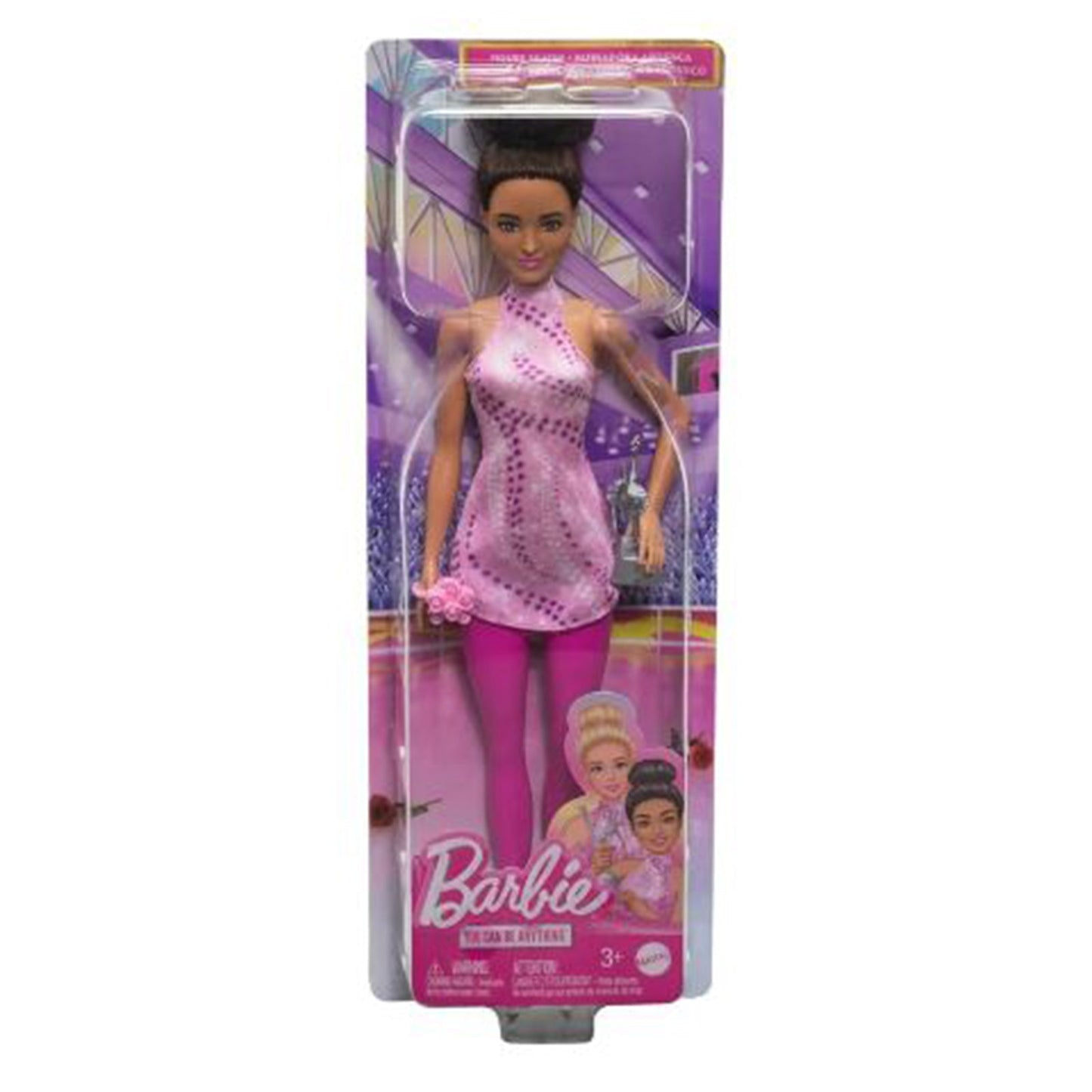 Mattel Barbie You Can Be Anything Brunette Figure Skater Doll