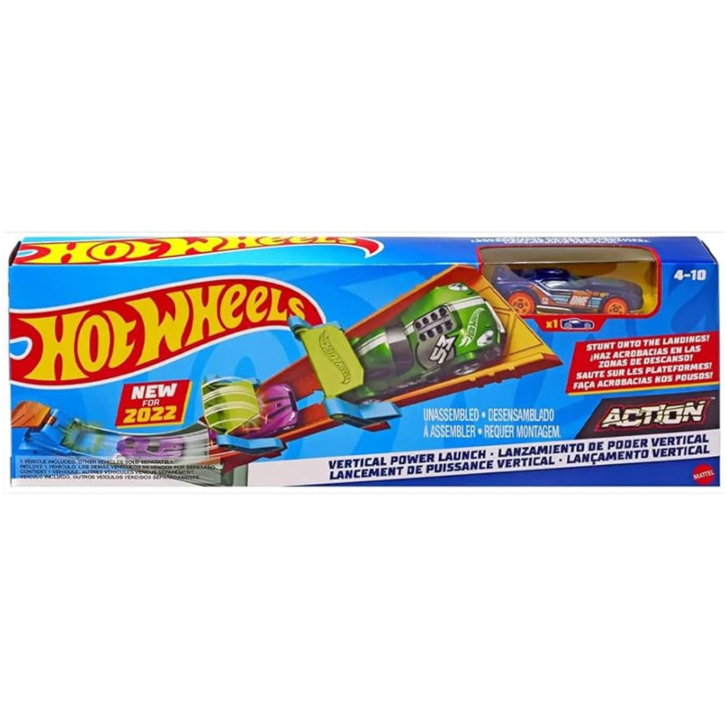 Mattel Hot Wheels Action Classic Stunt Vertical Power Launch Set