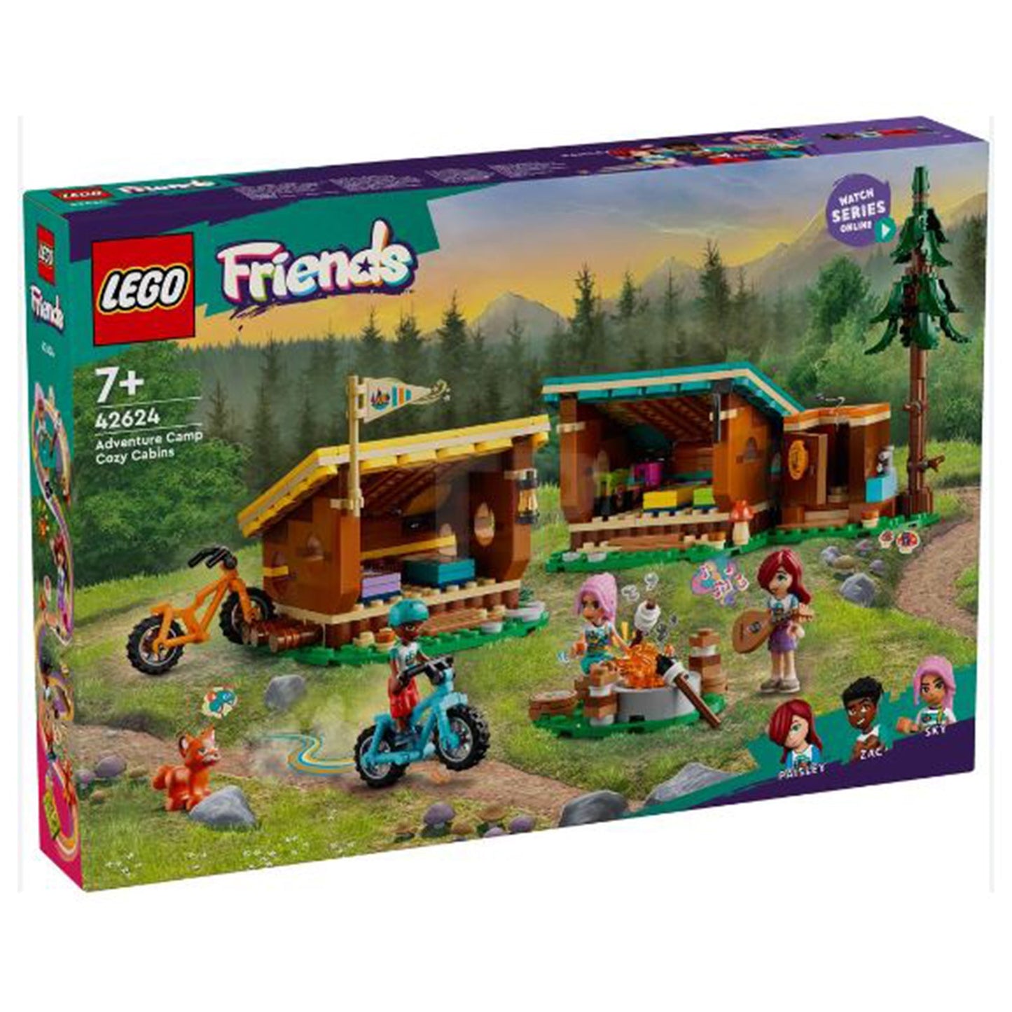 LEGO® Friends Adventure Camp Cozy Cabins Building Set 42624