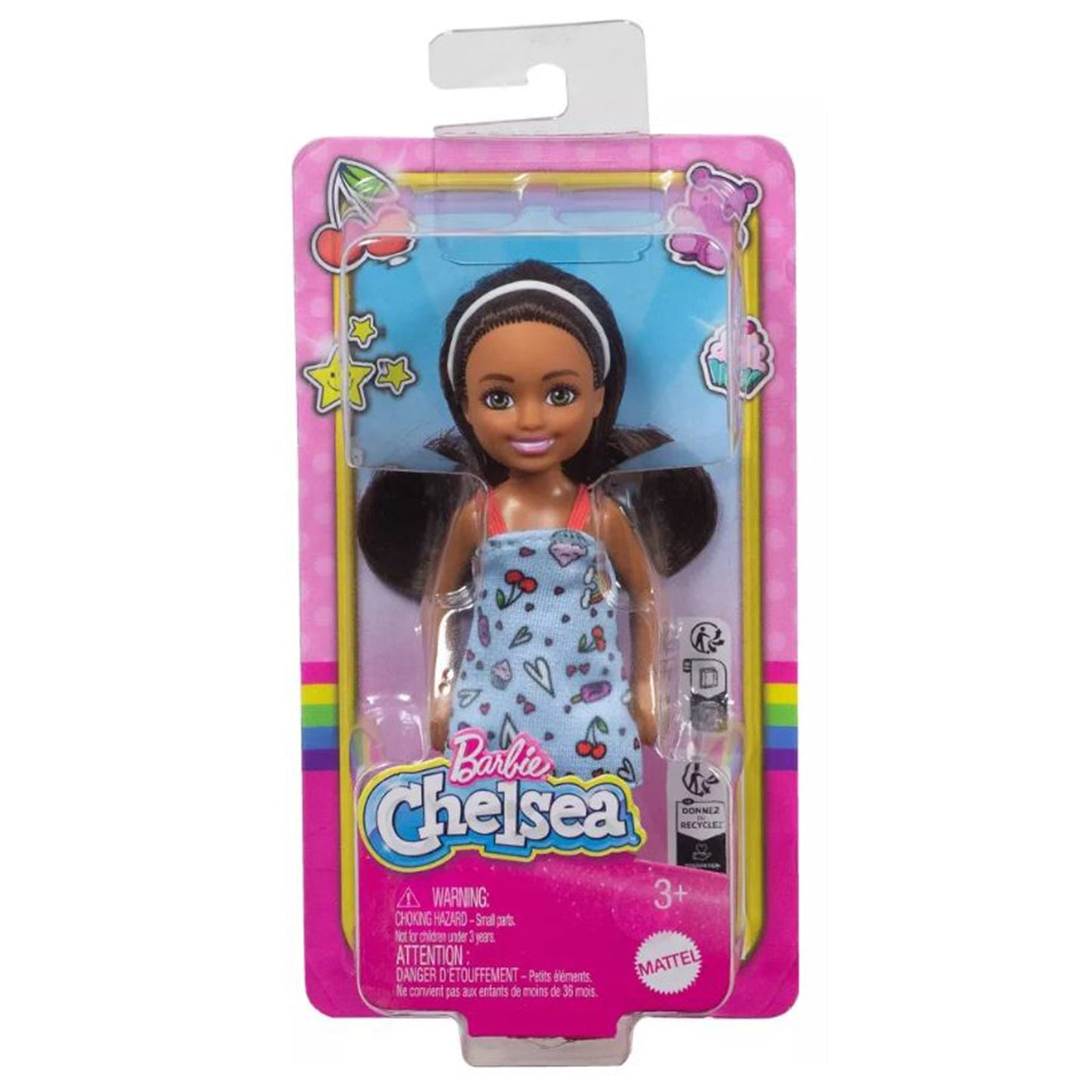 Mattel Barbie Club Chelsea Blue Dress Doll