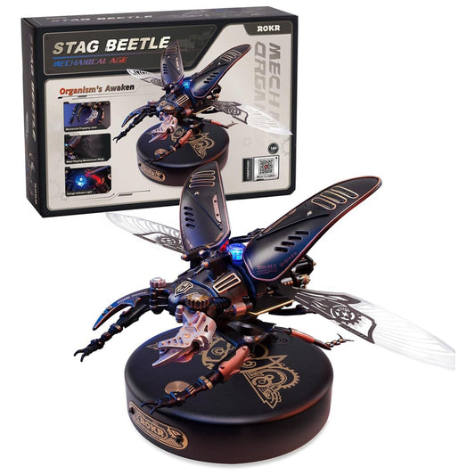 Rokr Mechanical Age Stag Beetle Model Kit