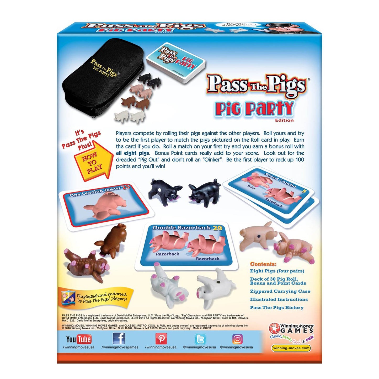 Pass the Pigs Pig Party Edition Dice Game