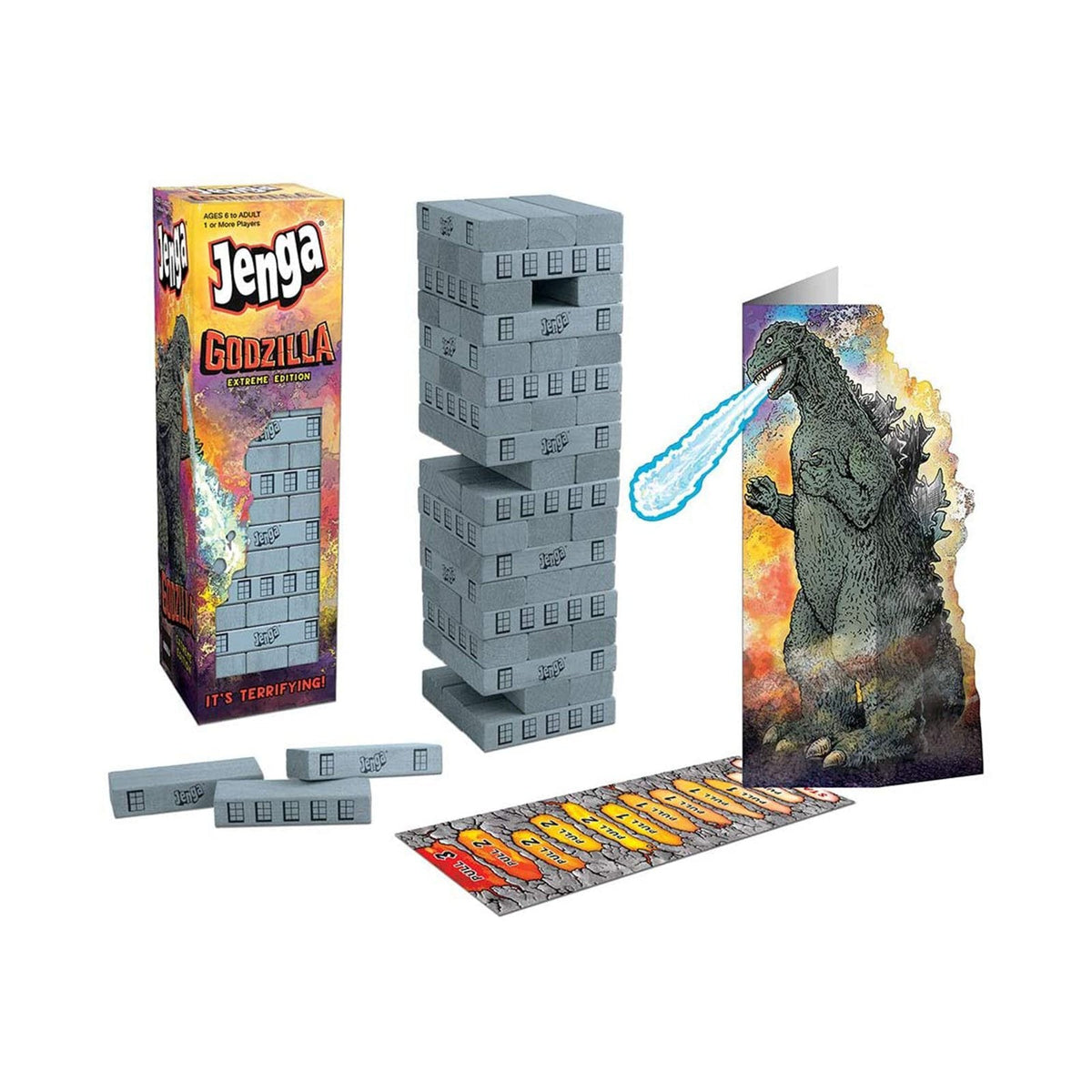 USAopoly Godzilla Extreme Edition Jenga Set