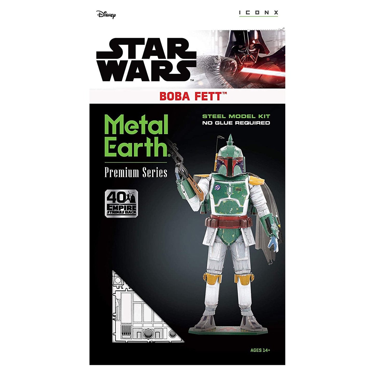 Metal Earth Iconx Star Wars Premium 40th Boba Fett Model Kit