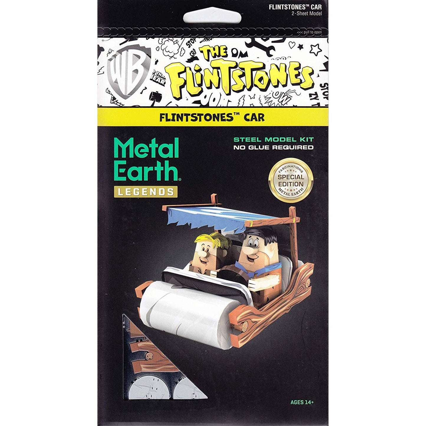 Metal Earth Legends The Flintstones Car Steel Model Kit