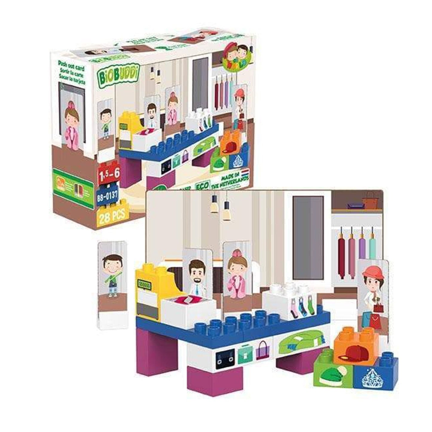 Biobuddi Our World Fashion Store ECO Friendly Building Set 100666