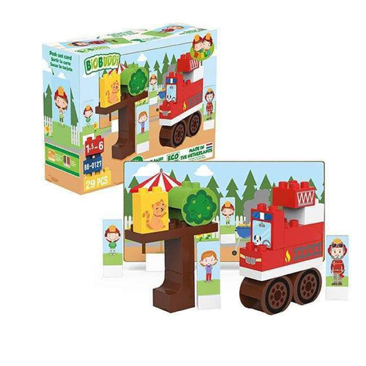 Biobuddi Our World Fire Truck ECO Friendly Building Set 100659